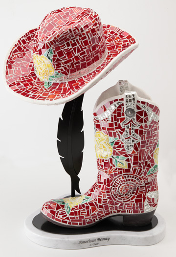 American Beauty boot & hat 
